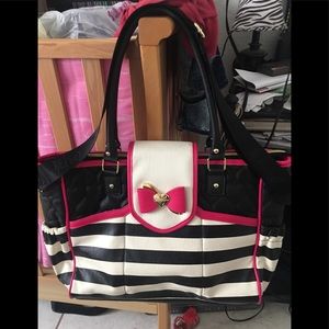 Betsey Johnson diaper bag or Can be use as a purse
